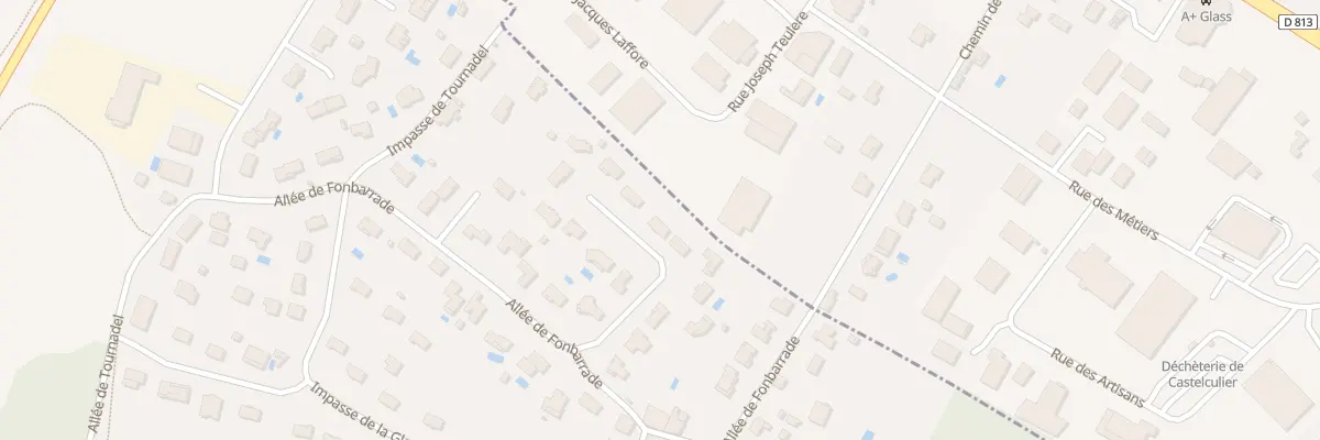 Plan du 8 Rue Pierre Paul de Riquet à Boé