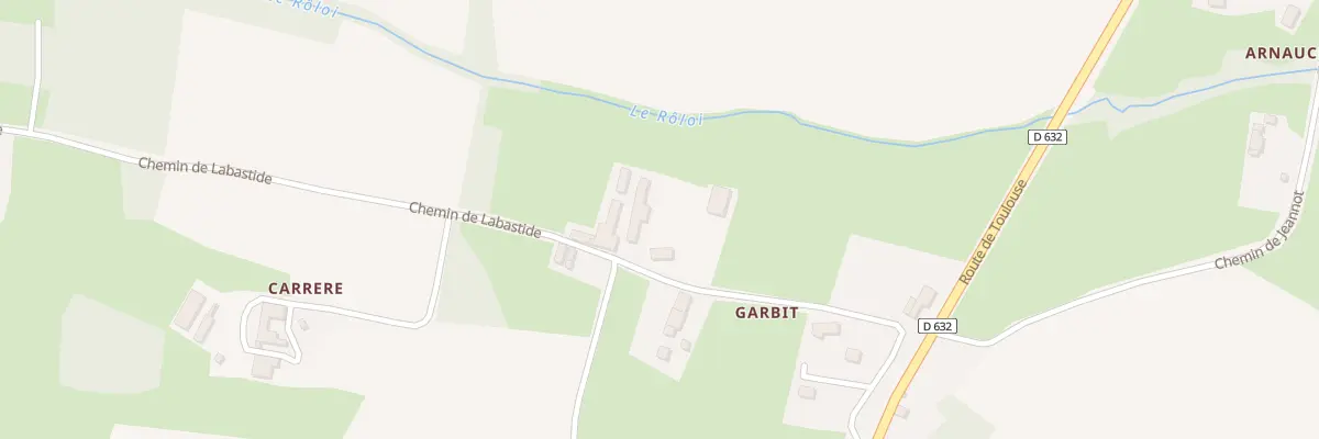 Plan du 13 Garbit à Péguilhan