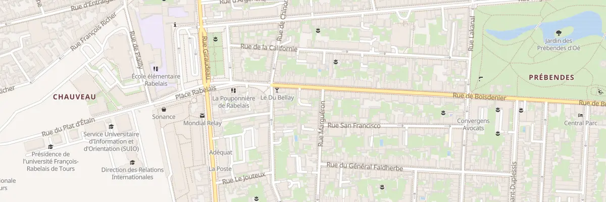 Plan du 186 Rue de Boisdenier à Tours