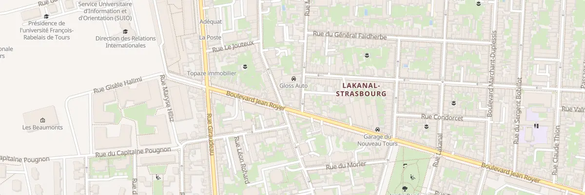 Plan du 55 Rue Margueron à Tours
