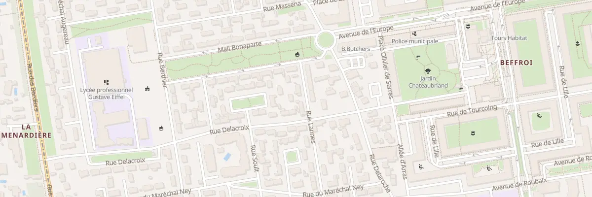 Plan du 18 Rue Lannes à Tours