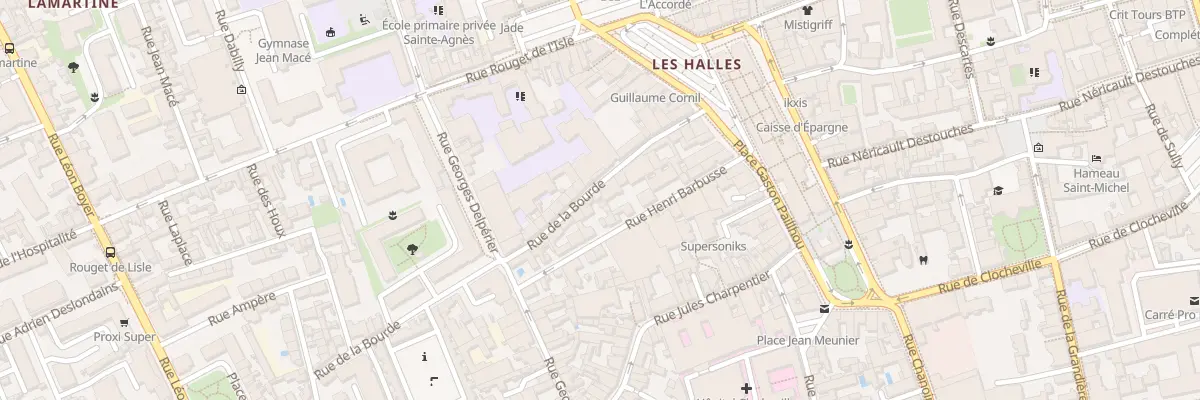 Plan du 12 Rue de la Bourde à Tours