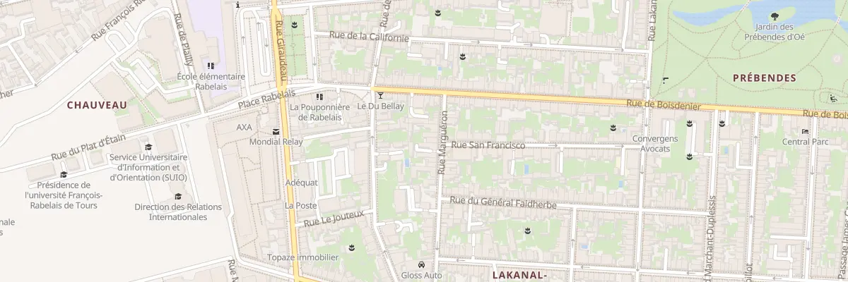 Plan du 11B Rue Margueron à Tours