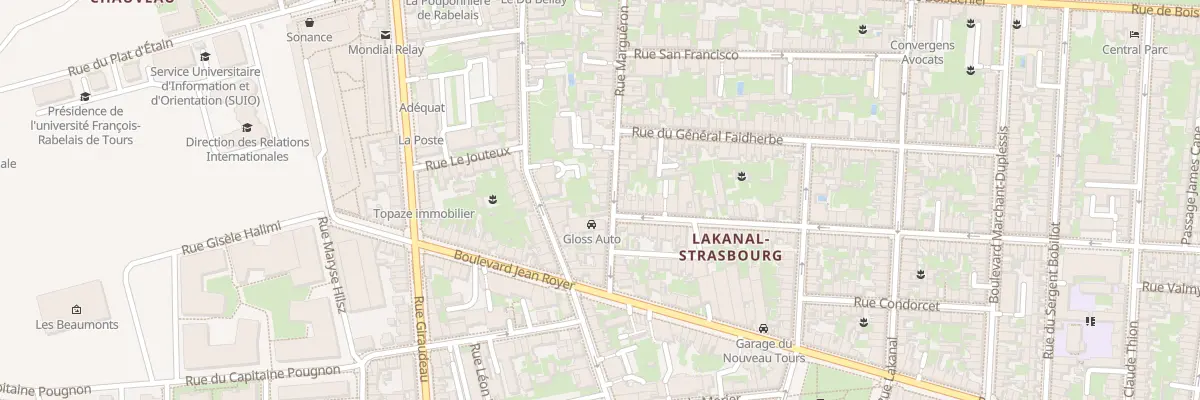 Plan du 39 Rue Margueron à Tours