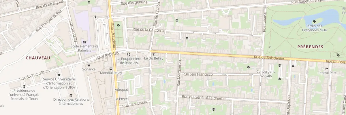 Plan du 184 Rue de Boisdenier à Tours