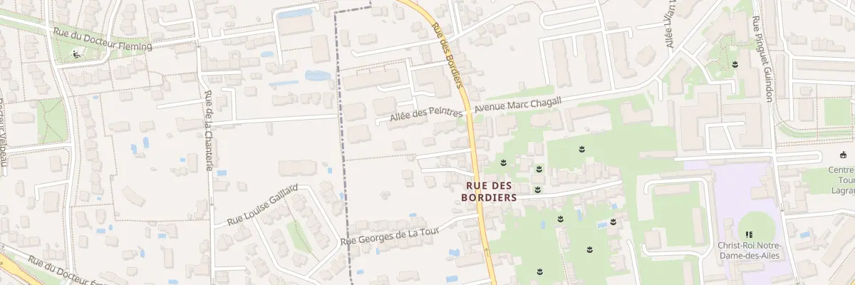 Plan du 8 Imp Chardin à Tours