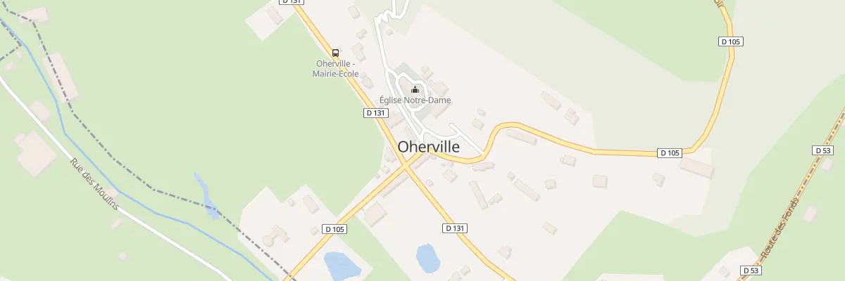 Plan du 38 Rte du Manoir à Oherville