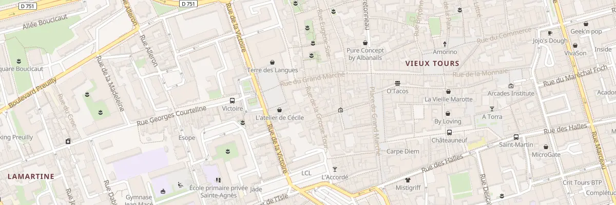 Plan du 9 Rue de la Grosse Tour à Tours