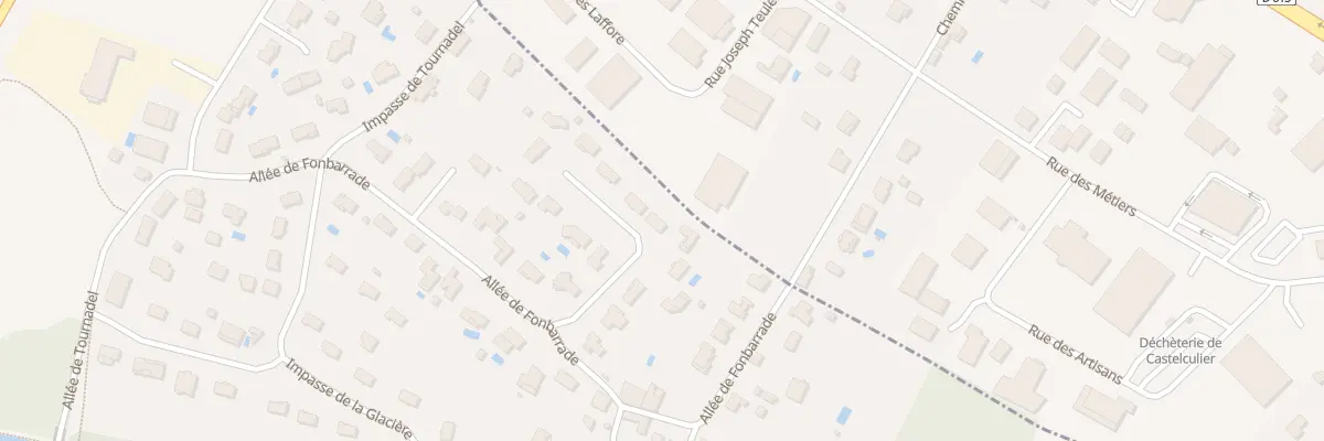Plan du 7 Rue Pierre Paul de Riquet à Boé