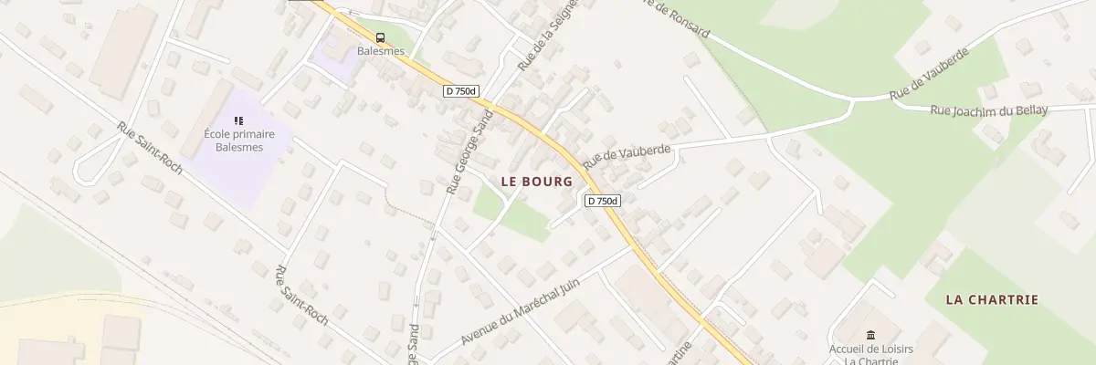 Plan du 70 Rue Francois Mitterrand à Descartes