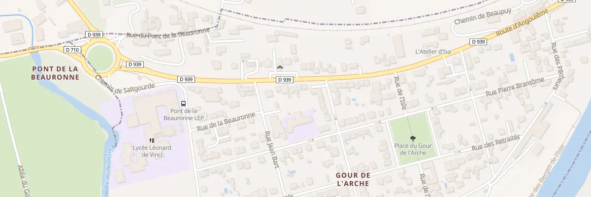 Plan du 283 Rte d’Angoulême à Périgueux