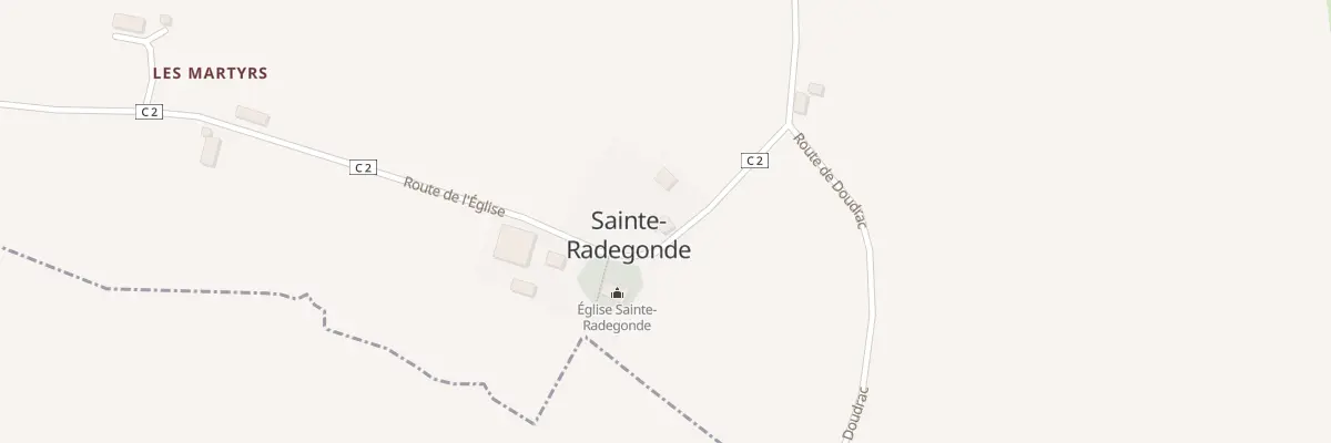 Plan du 12 Le Bourg à Sainte-Radegonde