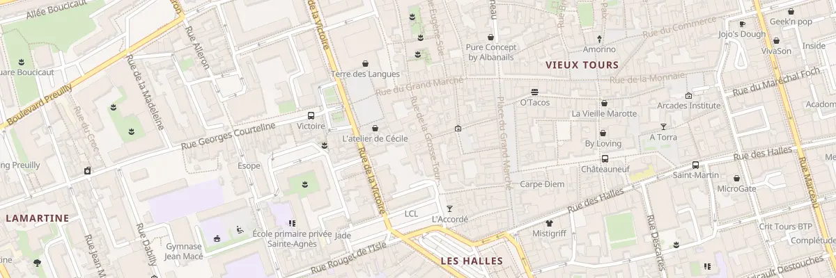 Plan du 13 Rue de la Grosse Tour à Tours