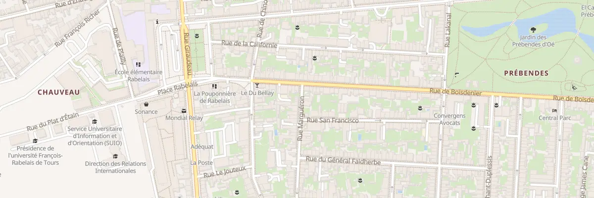 Plan du 180 Rue de Boisdenier à Tours