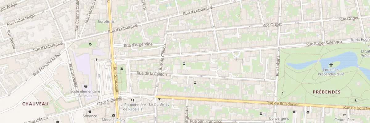 Plan du 100 Rue Roger Salengro à Tours
