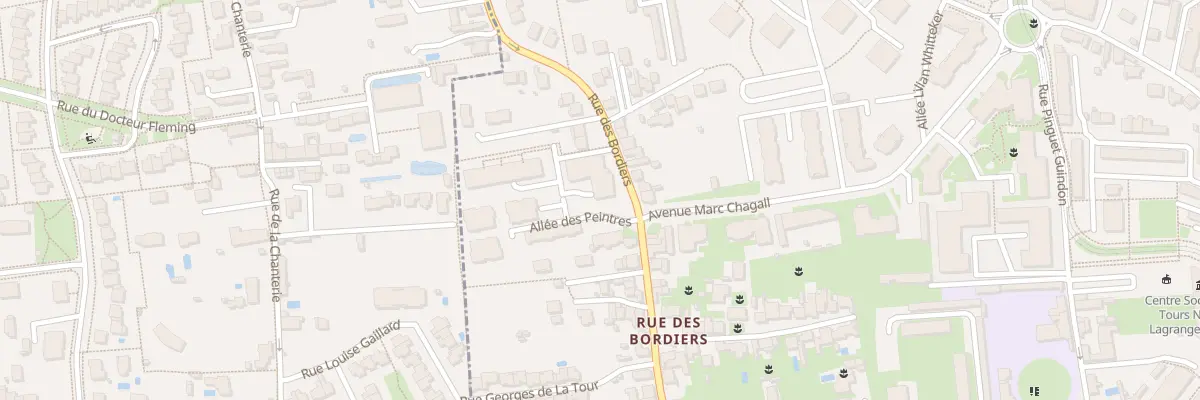 Plan du 76 Rue des Bordiers à Tours