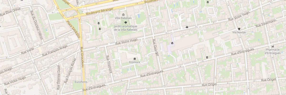 Plan du 152 Rue Victor Hugo à Tours