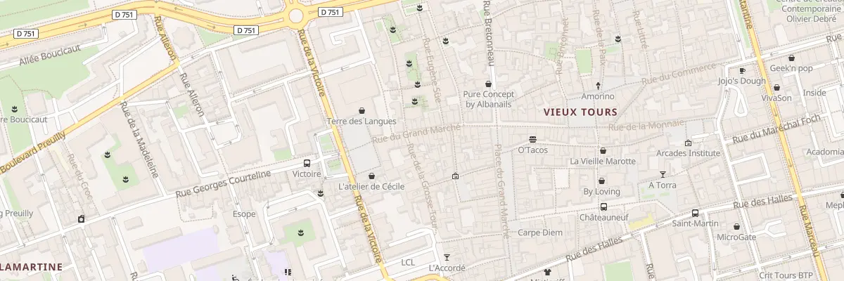 Plan du 62 Rue du Grand Marché à Tours