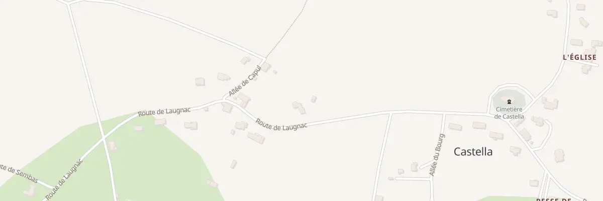 Plan du 342 Rte de Laugnac à Castella