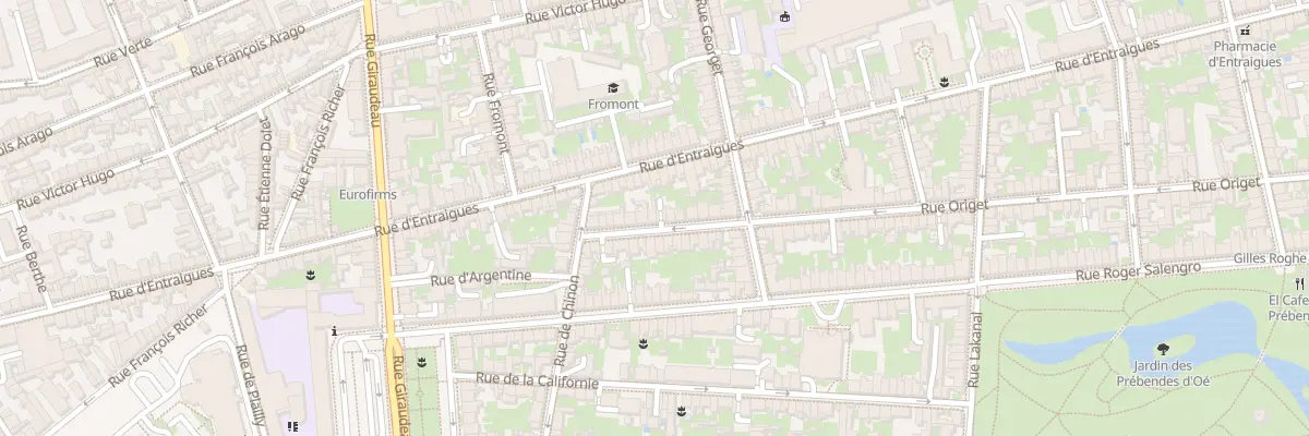 Plan du 127 Rue Origet à Tours