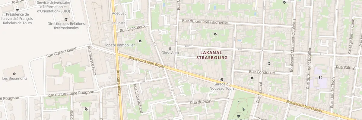 Plan du 44 Rue Margueron à Tours