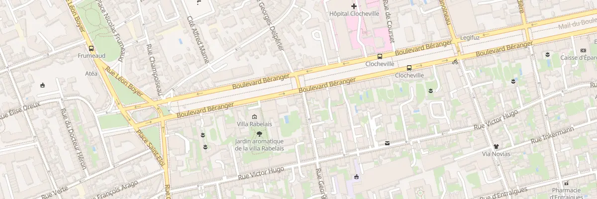Plan du 1 Rue Georget à Tours