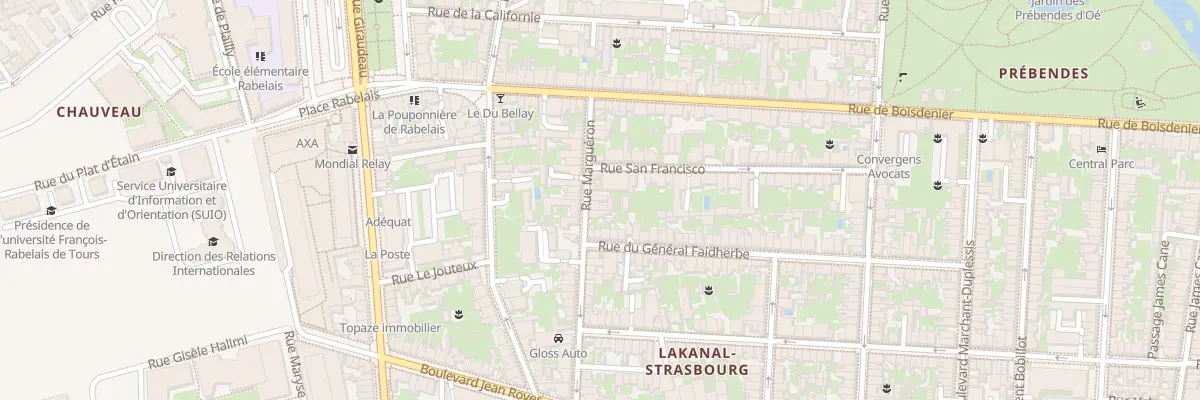 Plan du 16 Rue Margueron à Tours