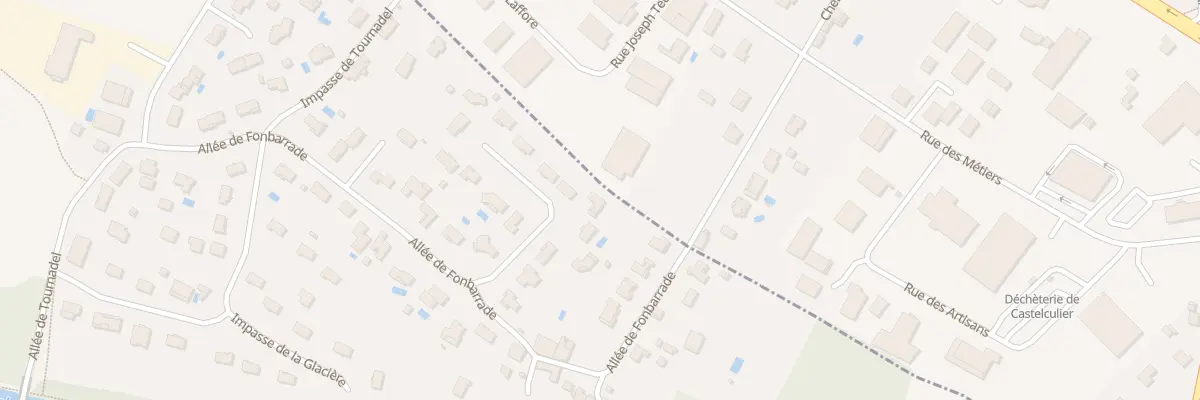 Plan du 6 Rue Pierre Paul de Riquet à Boé