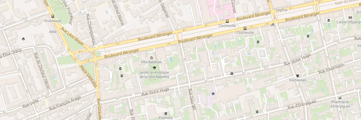 Plan du 7 Rue Georget à Tours