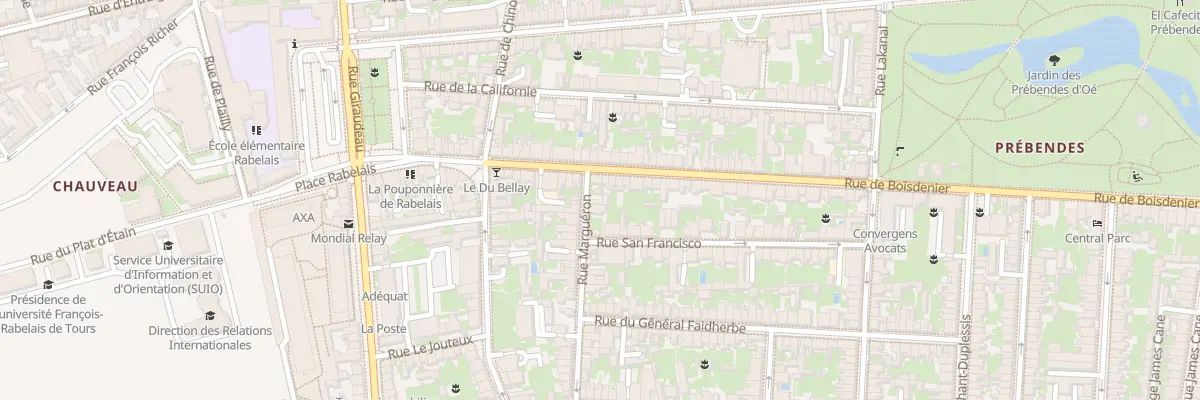 Plan du 6 Rue Margueron à Tours
