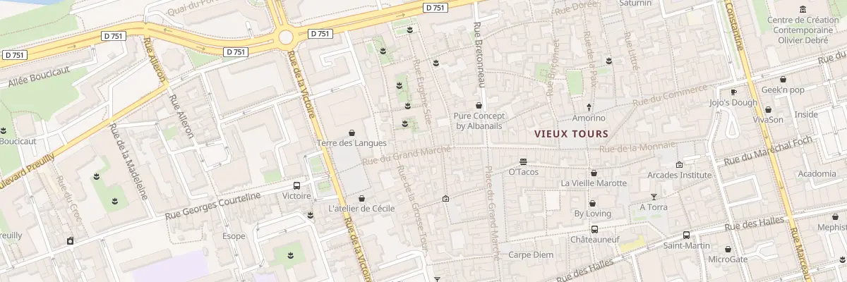 Plan du 45 Rue du Grand Marché à Tours