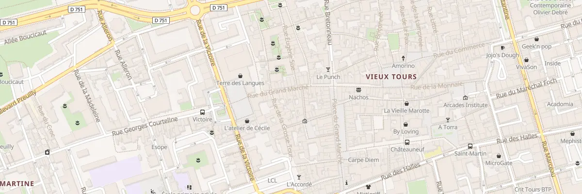 Plan du 58 Rue du Grand Marché à Tours