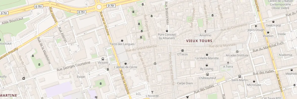 Plan du 56 Rue du Grand Marché à Tours