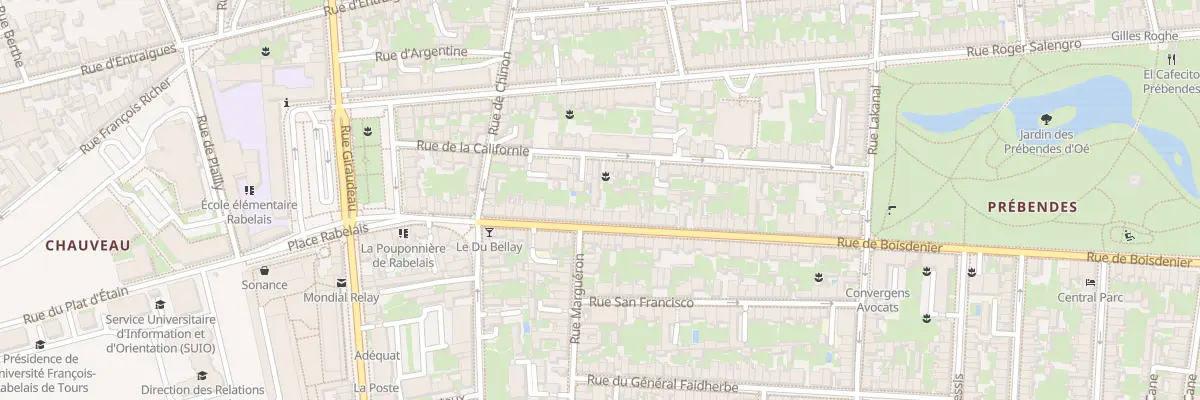 Plan du 133 Rue de Boisdenier à Tours