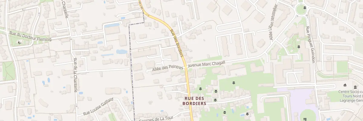 Plan du 80 Rue des Bordiers à Tours