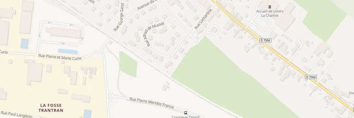 Plan du 5 Rue Alfred de Musset à Descartes