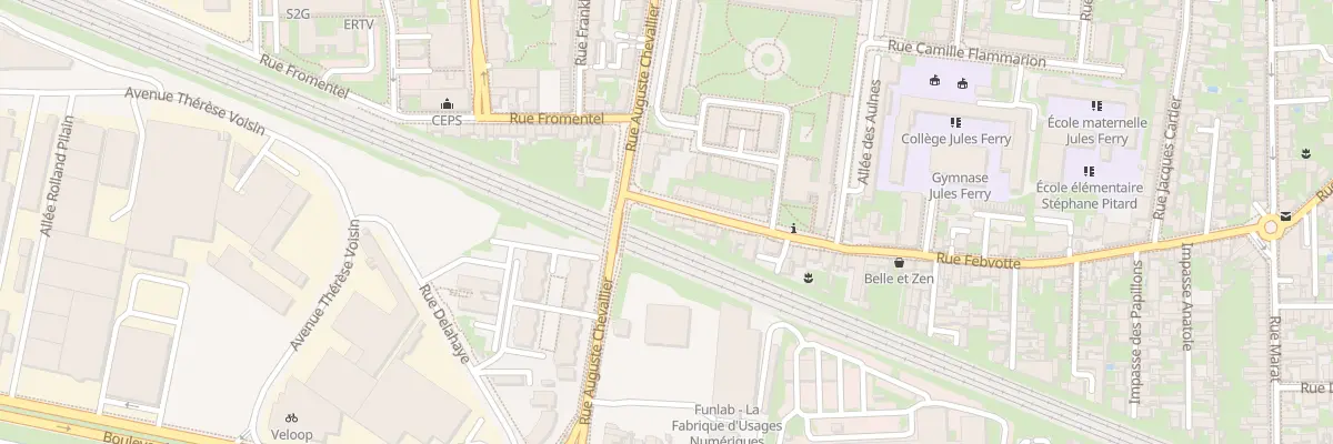 Plan du 250 Rue Febvotte à Tours