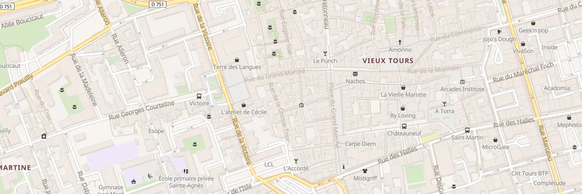 Plan du 13 Rue des Balais à Tours