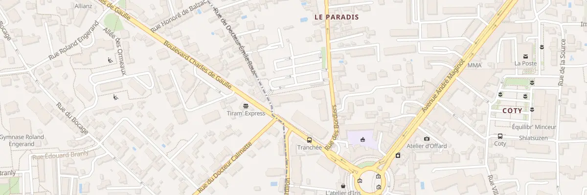 Plan du 16 Rue des Bordiers à Tours