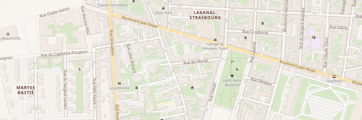Plan du 31 Rue du Morier à Tours