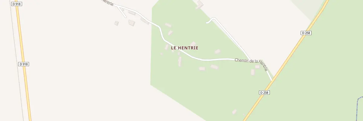 Plan du 245 Che de la Hentrie à Irai
