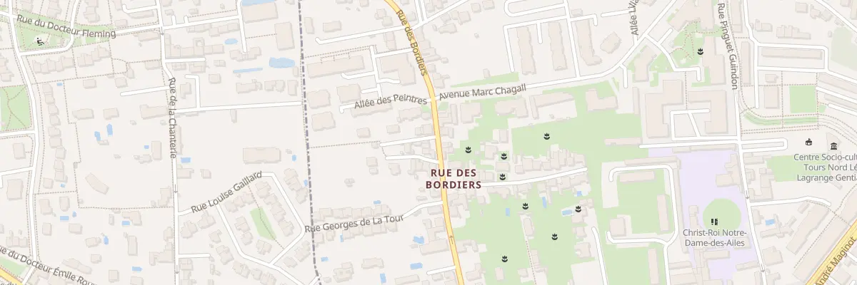 Plan du 66 Rue des Bordiers à Tours