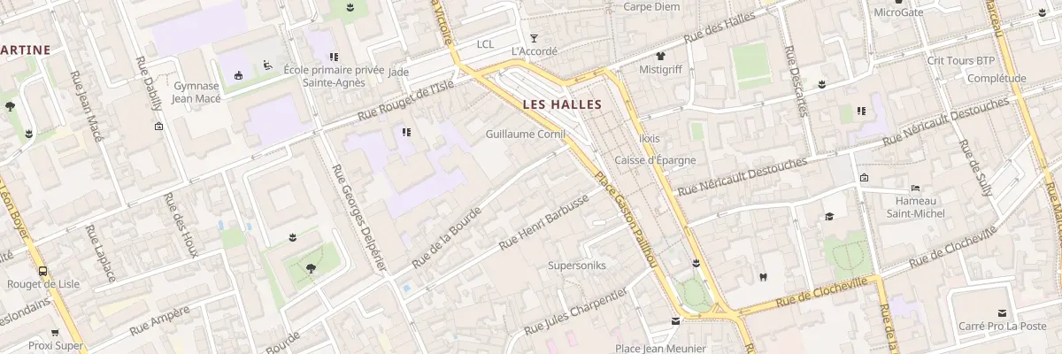 Plan du 6B Rue de la Bourde à Tours