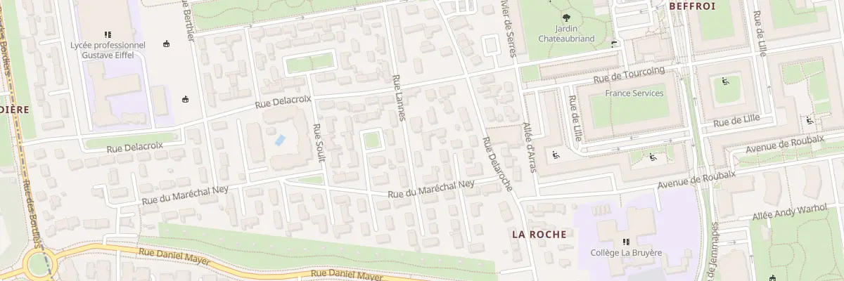 Plan du 5 Rue Lannes à Tours