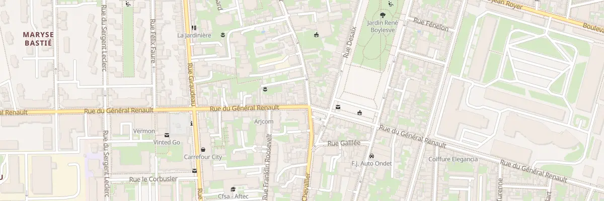 Plan du 35 Rue du Général Renault à Tours