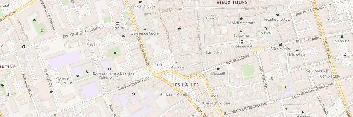 Plan du 28 Rue de la Grosse Tour à Tours
