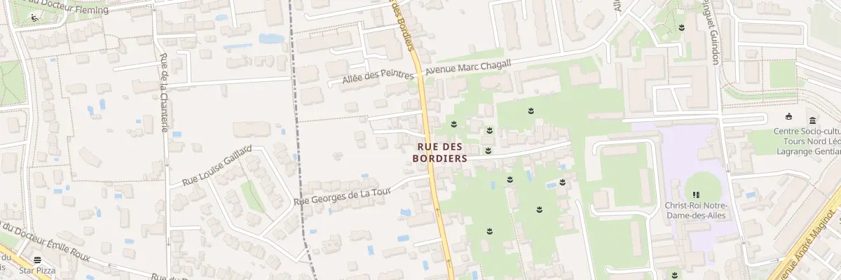 Plan du 62 Rue des Bordiers à Tours