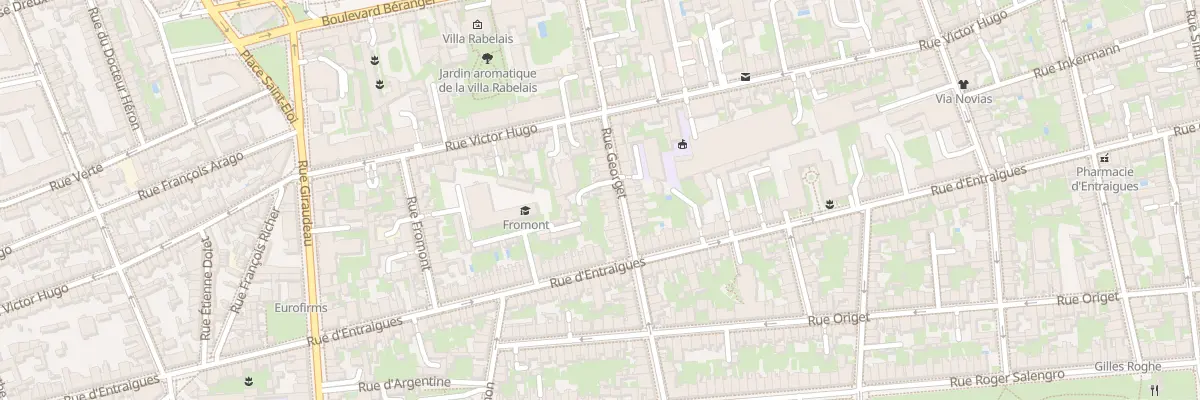 Plan du 25 Rue Georget à Tours