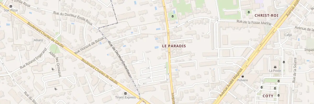 Plan du 30B Rue des Bordiers à Tours