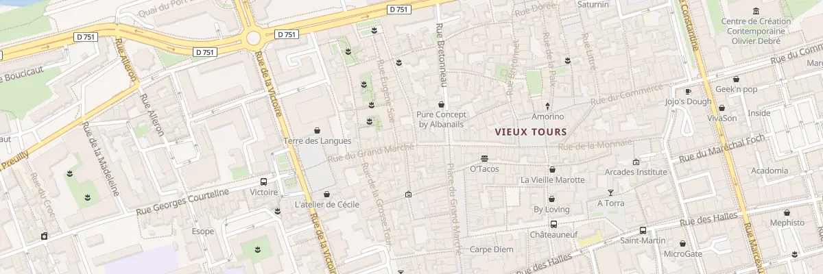 Plan du 35 Rue du Grand Marché à Tours